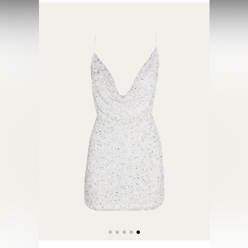 Mich Sequined Cowl-Neck Cocktail Dress - Picture 5 of 11